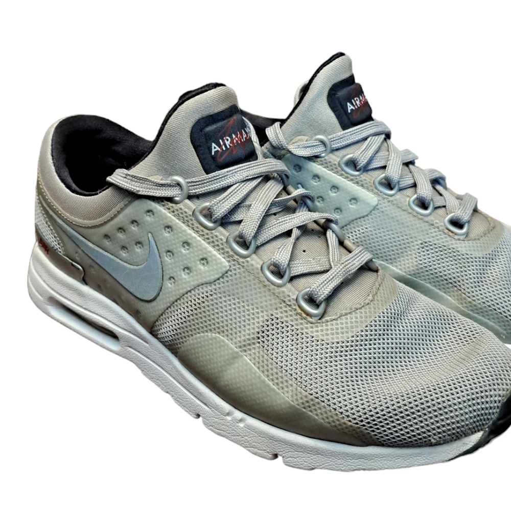 Nike Air Max Zero QS‎ Womens Running Shoes Metallic Silver Size 7 Silver Bullet